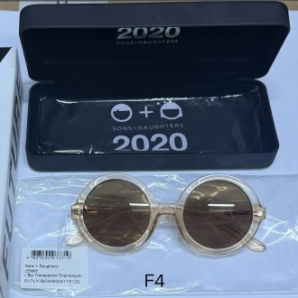 【低至2折!】SONS + DAUGHTERS Lenny Bio Transparent Champagne 兒童太陽眼鏡