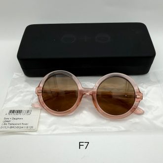 【低至2折!】SONS + DAUGHTERS Lenny Bio Transparent Rose 兒童太陽眼鏡