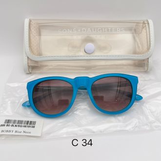 【低至1折!】Sons + Daughters Eyewear Bobby Blue Neon 兒童太陽眼鏡