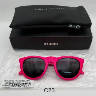 【低至1折!】Sons + Daughters Eyewear Bobby Deux Magenta Neon 兒童太陽眼鏡