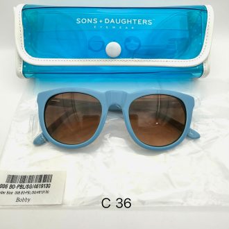 【低至1折!】Sons + Daughters Eyewear Bobby Powder Blue 兒童太陽眼鏡